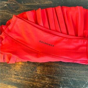 Gold hinges tennis skirt!